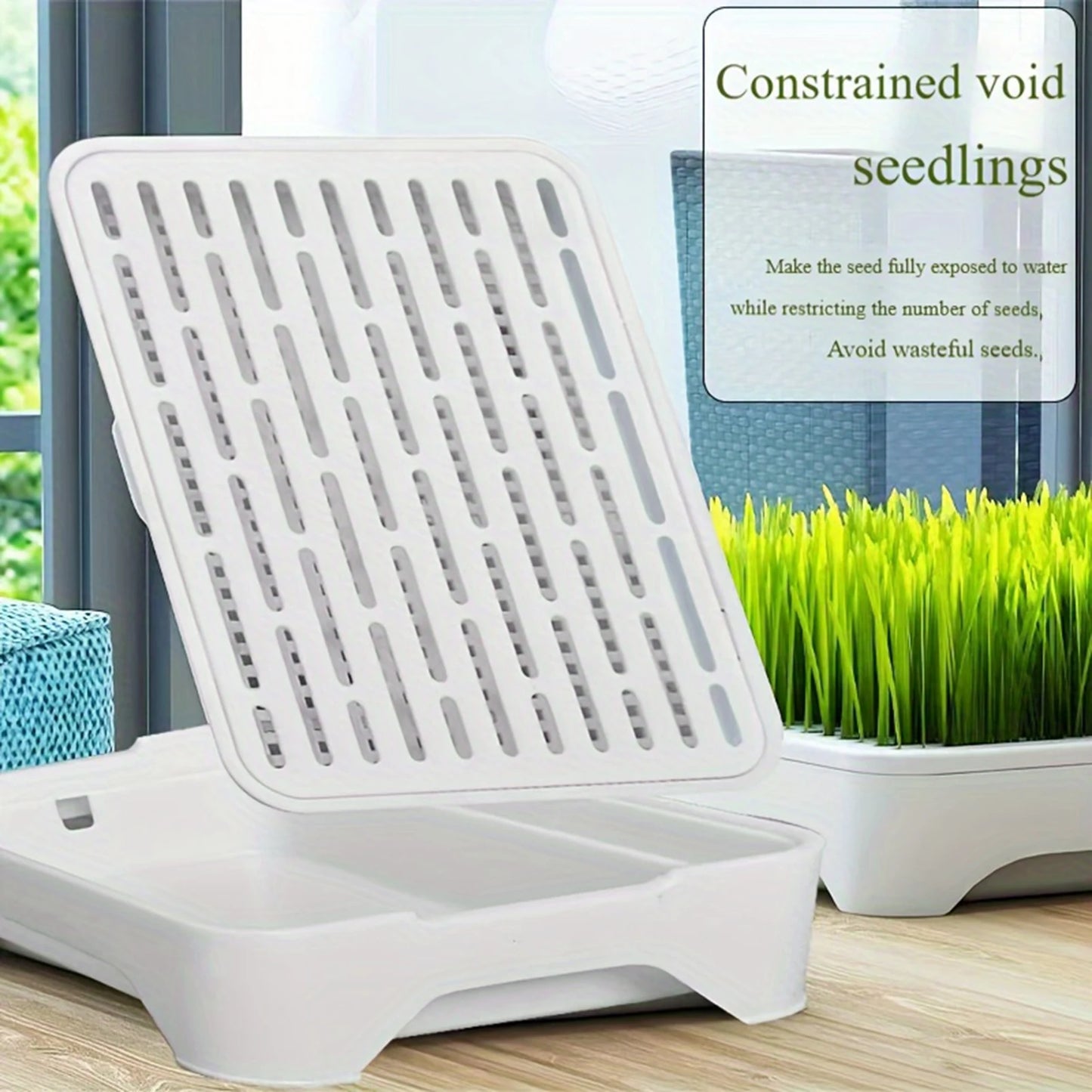 Pet Cat Grass Planting Basin Soilless Culture Wheat Seedling Pot