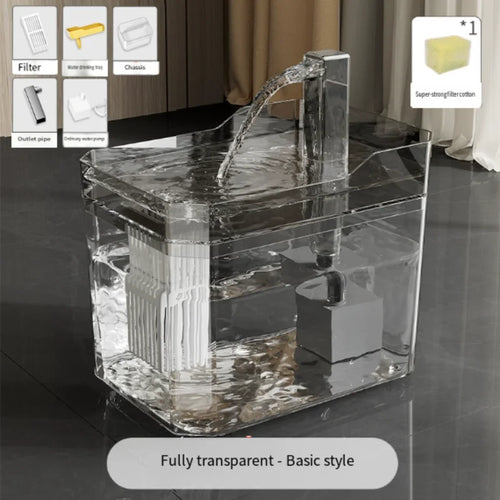 Cat Water Fountain Auto Filter USB Pet Drinking Dispenser Live Water