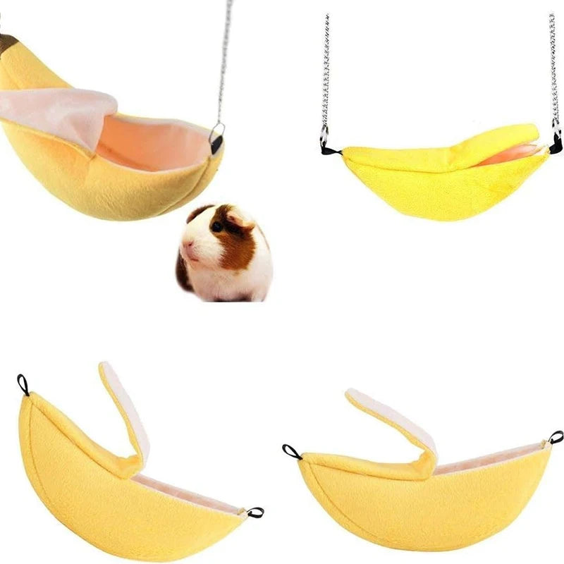 Banana Hamster Bed House Hammock Small Animal Warm Bed House Cage Nest