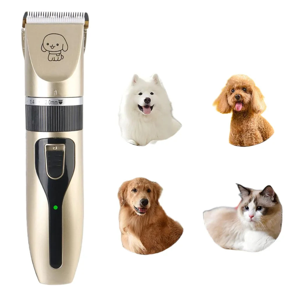 Pet electric clippers for dog and cat shaving; pet hair trimmer;