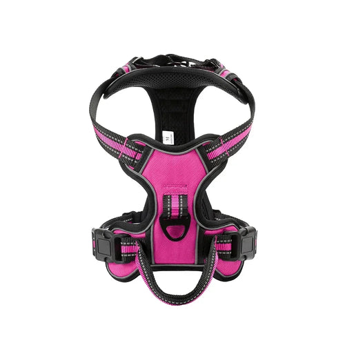 Adjustable Nylon Dog Harness Vest Reflective Soft Breathable No Pull