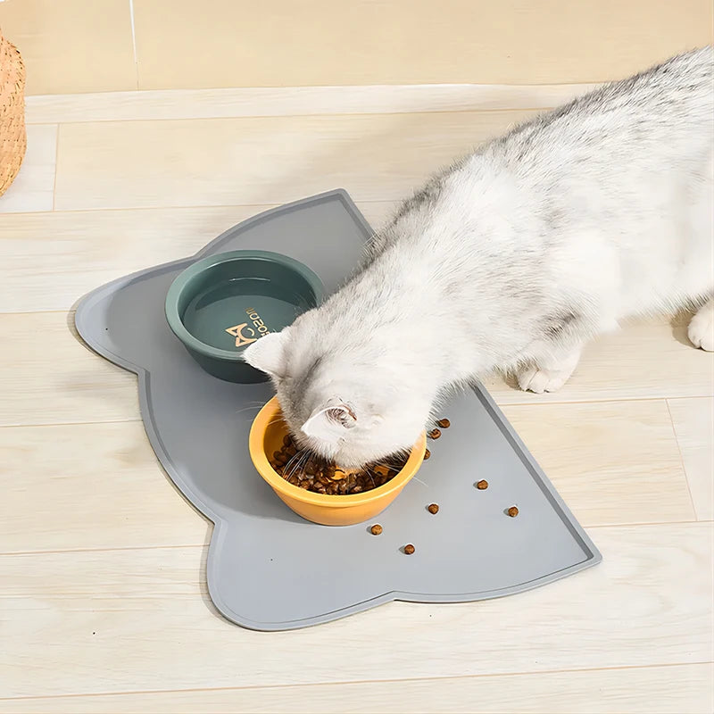 Silicone Pet Feeding Dog Cat Bowl Food Mat Non-Stick Waterproof Pet