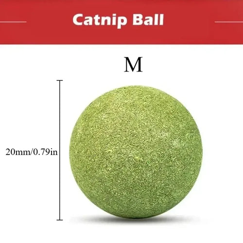 5/10/20Pcs Natural Catnip Balls Kitten Cat Nip Ball Licker Toy for