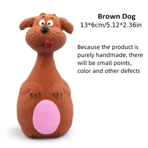 Soft Rubber Chewy Toys Four Styles Squeaky Interactive Throwing Games