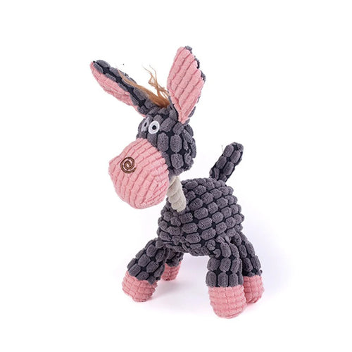 Hot new arrival pet cat dog sound toy cotton rope creative donkey