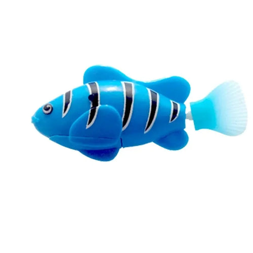 Cat Toys LED Inductive Interactive Swimming Robot Fish Toy Glowing