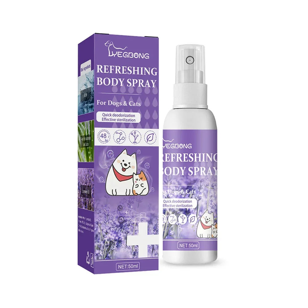 Lavender Oil Dog Deodorizer Spray Long Lasting Puppies Cats Dogs for