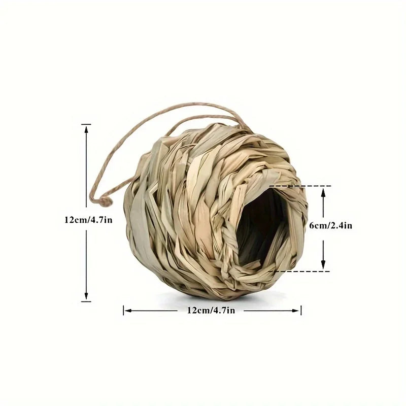 2024 New Birds Nest Bird Cage Grass Egg Cage Bird House Outdoor