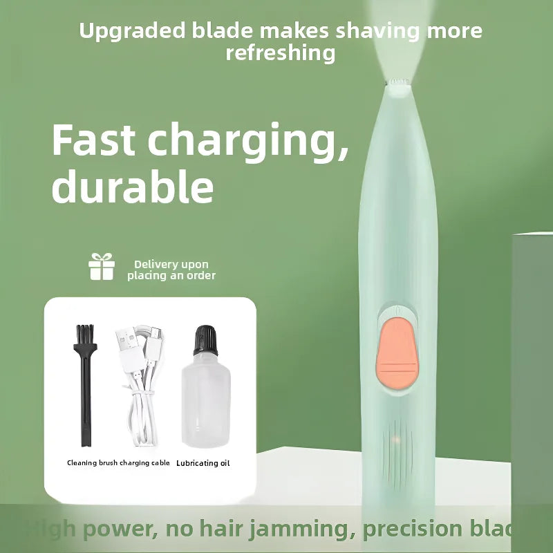 Pet electric clipper, pet foot hair trimmer, 360 ° pet hair trimmer,