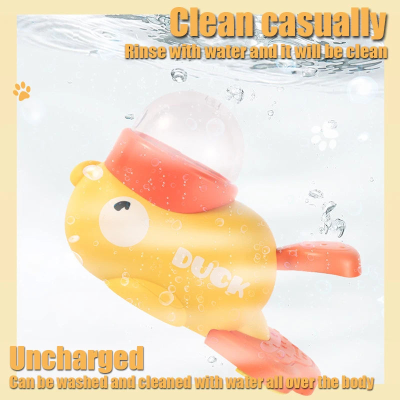1PC Little Yellow Duck Pet Feeder Interactive Training Device For Cats