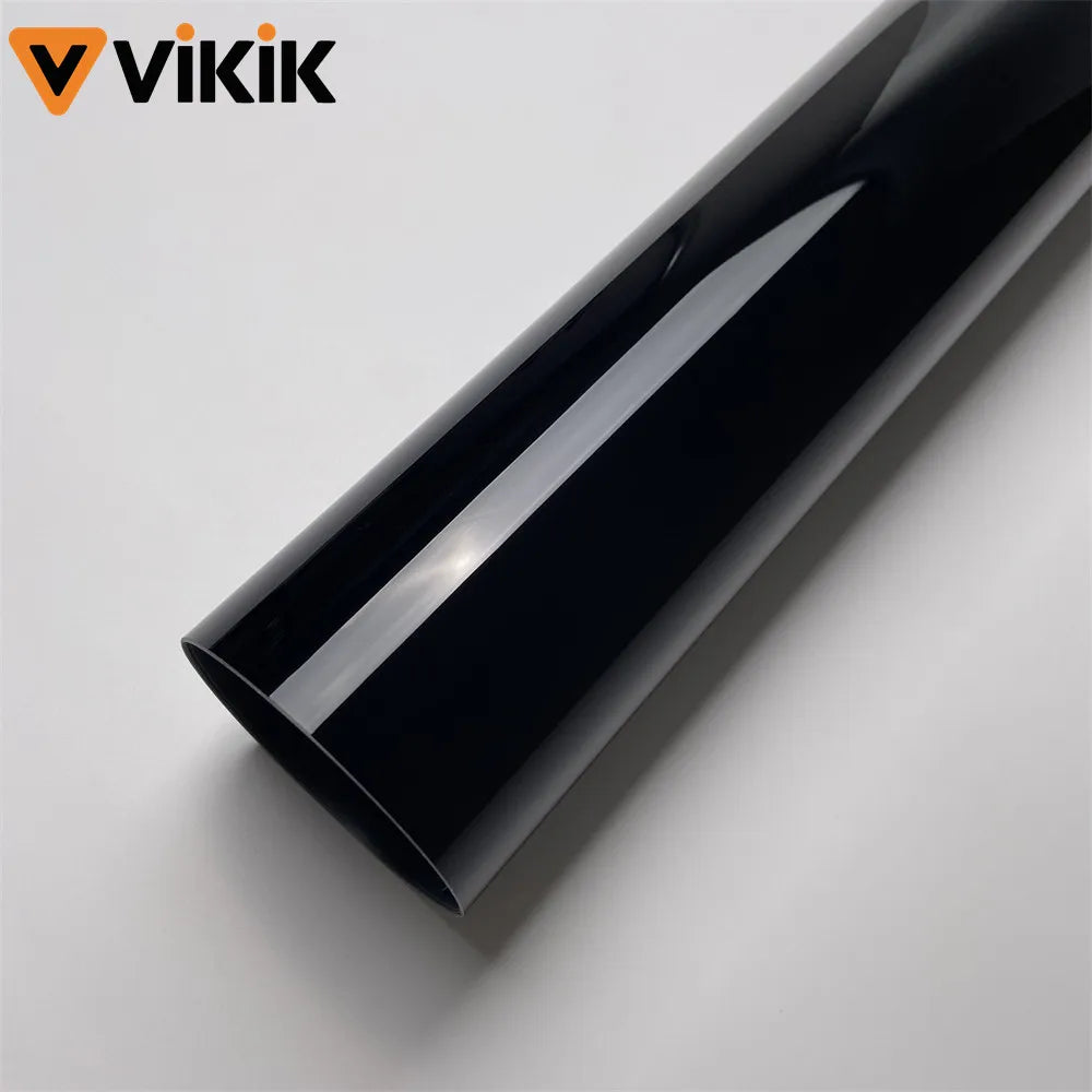 PET Glossy Piano Black Car Body Film Vinyl Wrap Styling Decal Self