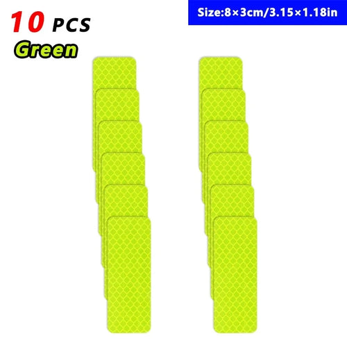 10 Reflective Stickers, Warning Safety Reflective Stickers, Pet Safety