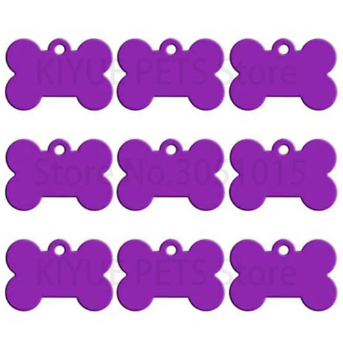 Wholesale 20Pcs Classic Bone Dog ID Tag Pet Tags Custom Anti-Lost