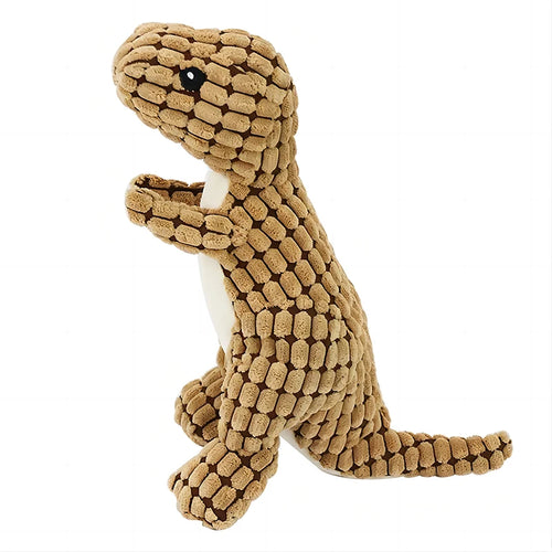 Pets Dog Chew Stuffed Funny Dinosaur Shape Cats Corn Wool Vocal Apply