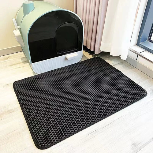 Premium Large Cat Litter Mat 90x60CM Waterproof Double Layer Litter