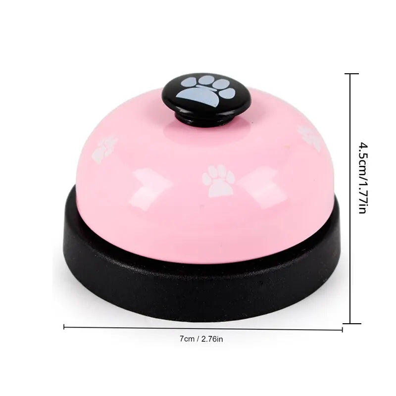 1pc Pet Toy Training Dinner Small Bell Footprint Dog Toys for Teddy