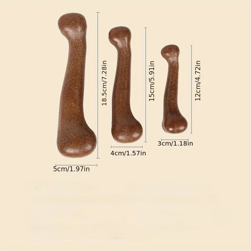 Dog Durable Beef Flavored Chew Toy, Bone Shaped Dog Interactive Play