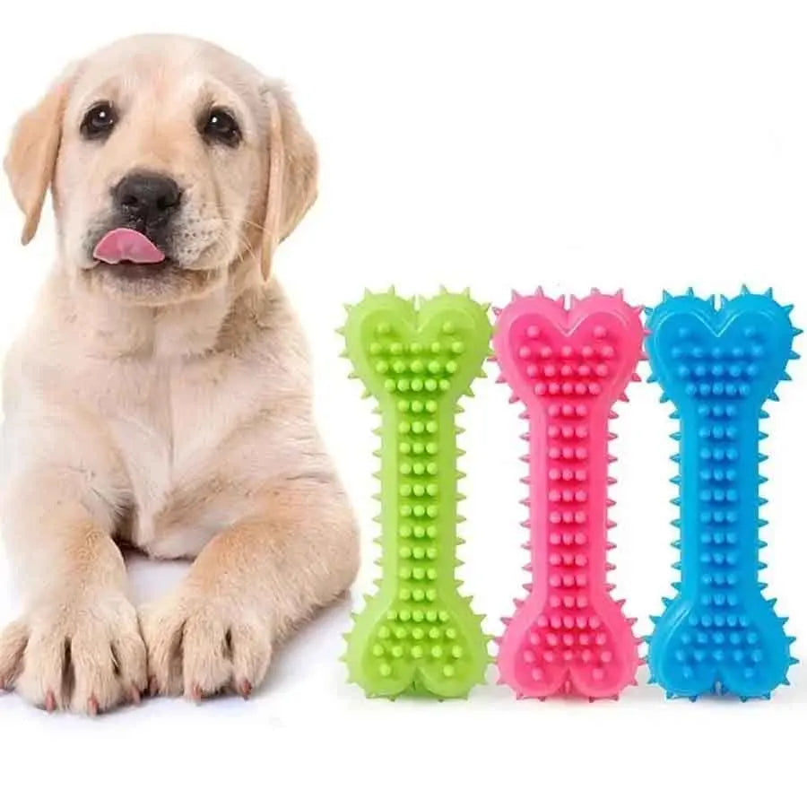1/3pcs Pet Bone Shaped Dog Chew Toys Teeth Cleaning Chew Toys, Dog