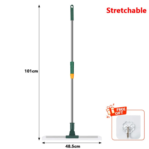 Cleaning Brush Long Handle Telescopic Magic Broom Silicone Floor Wiper