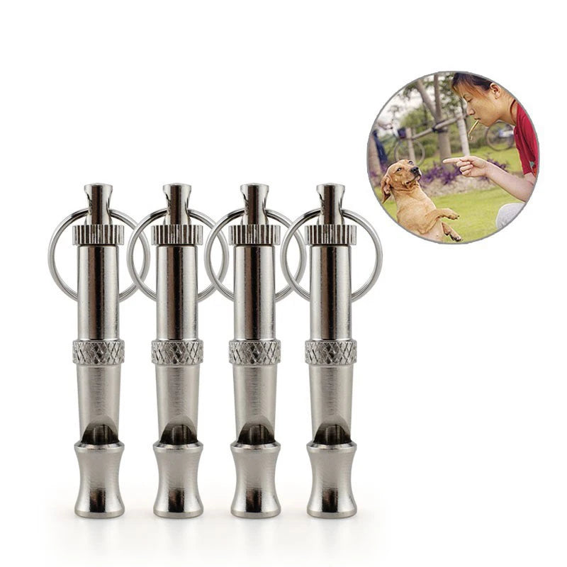 Adjustable Pet Dogs Training Whistle Pets Discipline Supplies Stop