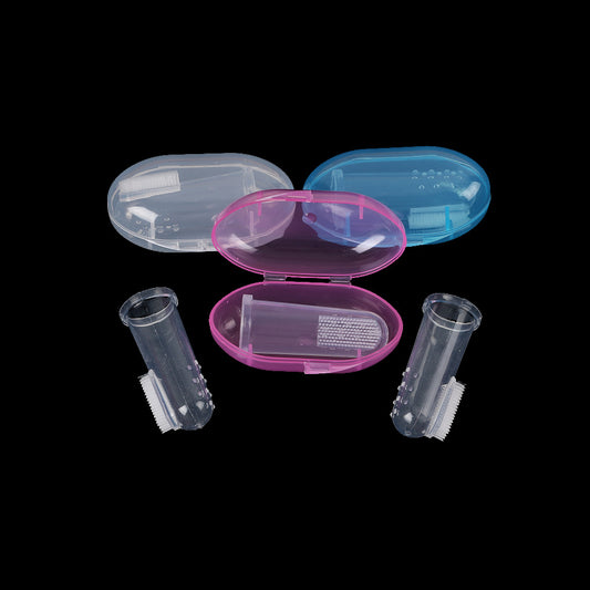 1Set Healthy Soft Finger Latex Brush Clear