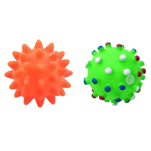 1pcs Diameter 6cm Squeaky Pet Dog Ball Toys for Small Dogs Rubber Chew