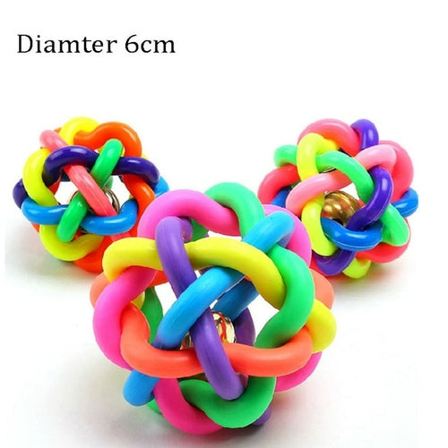 1pcs Diameter 6cm Squeaky Pet Dog Ball Toys for Small Dogs Rubber Chew