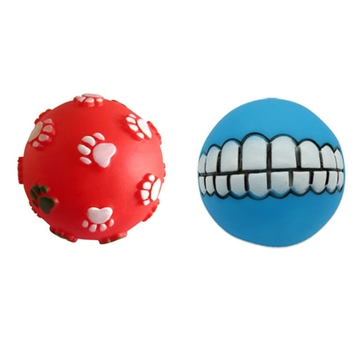 1pcs Diameter 6cm Squeaky Pet Dog Ball Toys for Small Dogs Rubber Chew