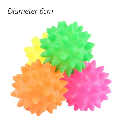 1pcs Diameter 6cm Squeaky Pet Dog Ball Toys for Small Dogs Rubber Chew