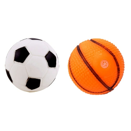 1pcs Diameter 6cm Squeaky Pet Dog Ball Toys for Small Dogs Rubber Chew