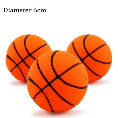 1pcs Diameter 6cm Squeaky Pet Dog Ball Toys for Small Dogs Rubber Chew
