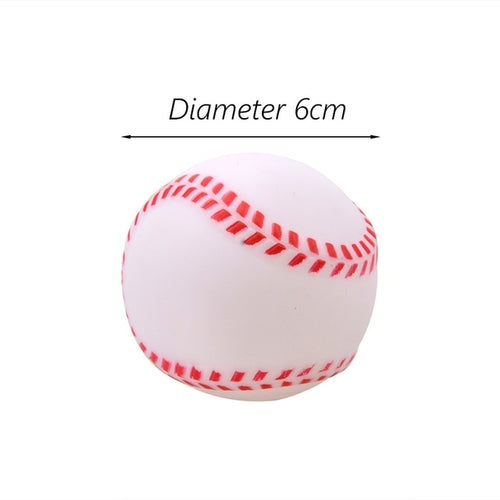1pcs Diameter 6cm Squeaky Pet Dog Ball Toys for Small Dogs Rubber Chew