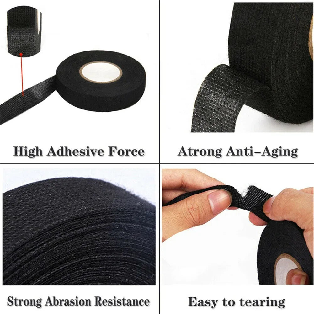High Quality Tap Hand-tearing PET Non-woven Tape Tape Bonded Wiring Tape For Vehicle Internal Winding Harnesses