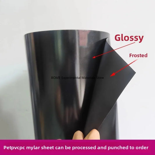 Transparent PET Mylar Sheet Polyester Film Plastic Sheet Insulating Sheet High Temp PC Mylar Flame Retardant Milky White Mylar