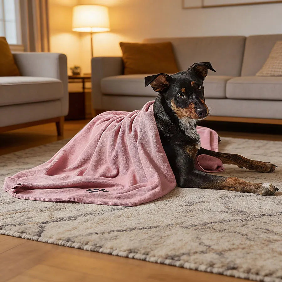 Extra Large 29.5×13.8 Inch Pet Grooming Towel Absorbent Microfiber Quick-Dry Dog Bath Drying Towel