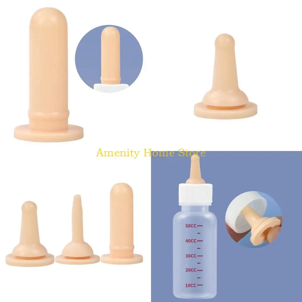 F26C Pet Milk Feeding Nipple Replacement Dog Cats Feeding Small Animal Whelping