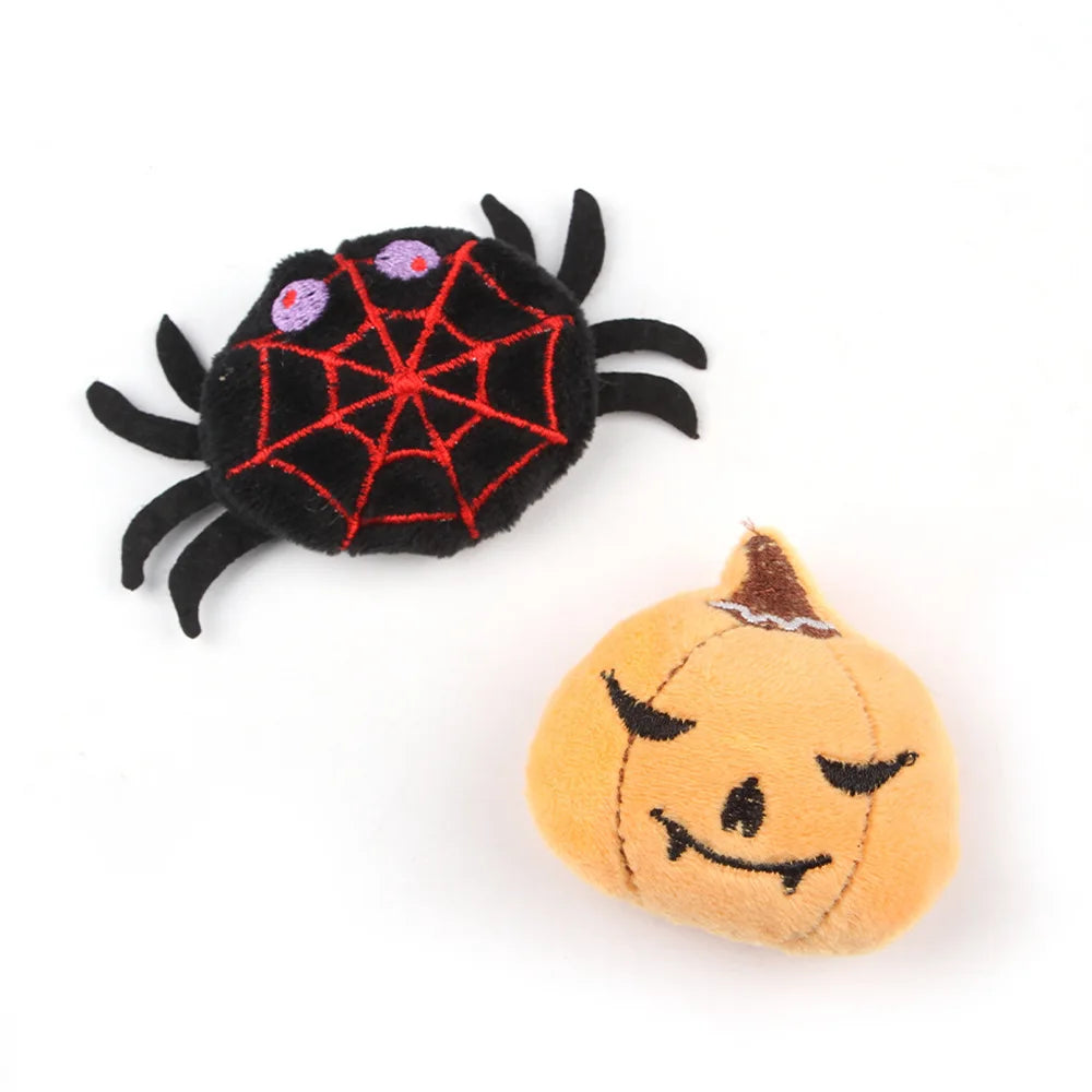 Halloween cat toy accessories various Halloween plush cat toys cat teaser stick pet toy set