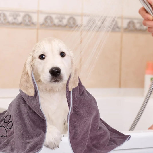 The Perfect Towel for All Pets! Ultra-Soft, Machine Washable & Durable. Makes Drying After Baths a Snug & Happy Moment.
