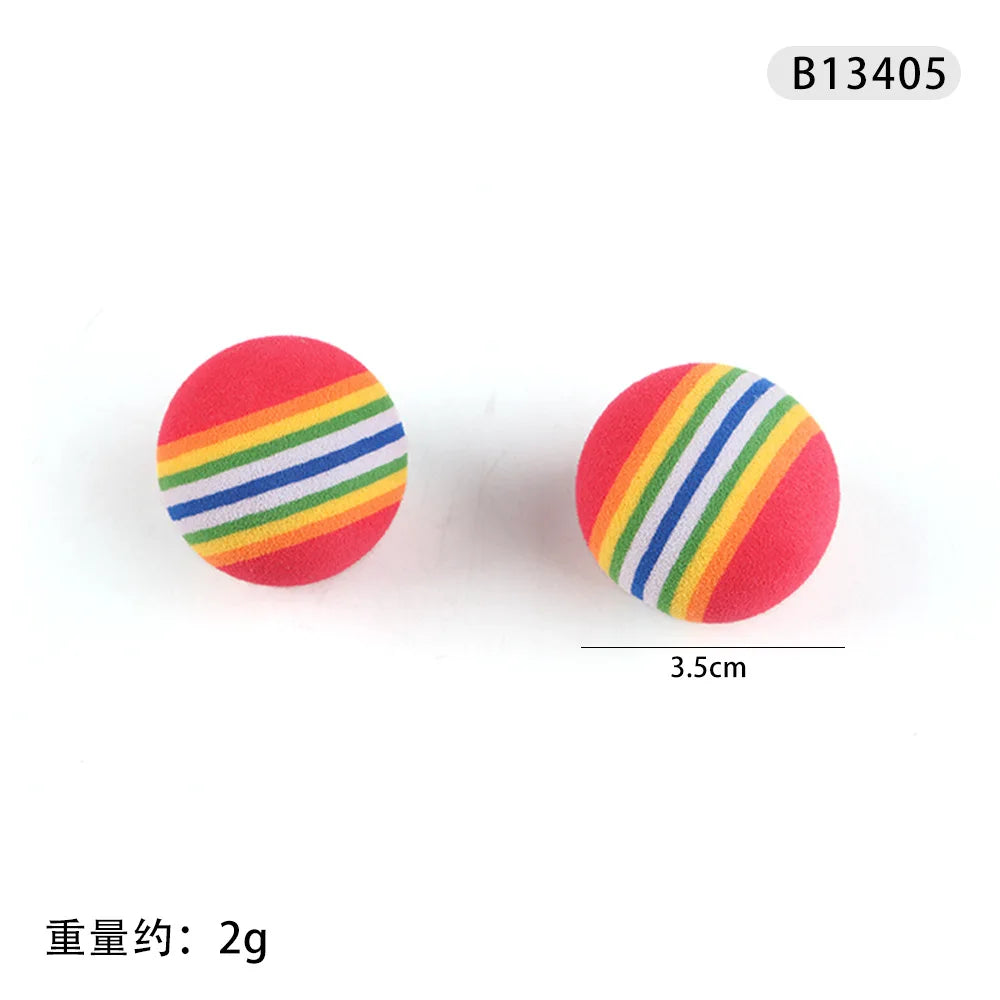 Pet Decompression Self-hi Small Toys Cat Vent Ball Toys A Variety Of Plastic Bell Ball Cat Toys