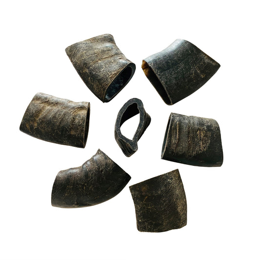 Water Buffalo Horn Section/Tuffie Dog Chews-2 Count-10 oz (WSP)