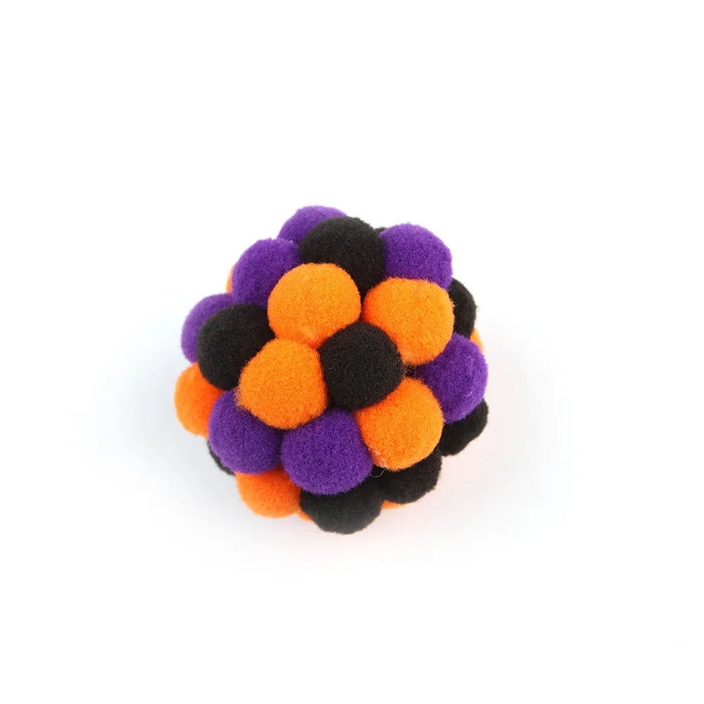 Halloween cat toy accessories various Halloween plush cat toys cat teaser stick pet toy set