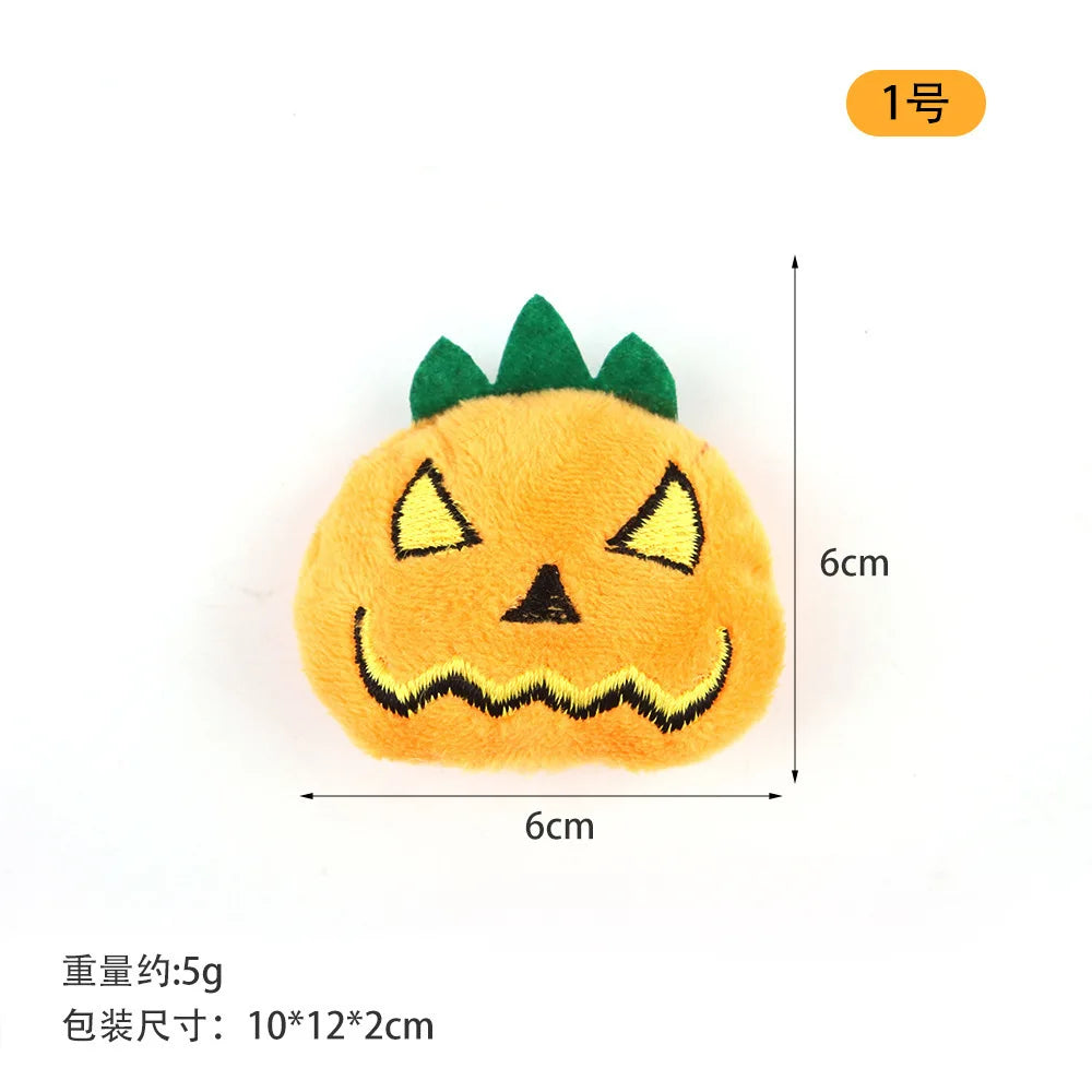 Halloween cat toy accessories various Halloween plush cat toys cat teaser stick pet toy set