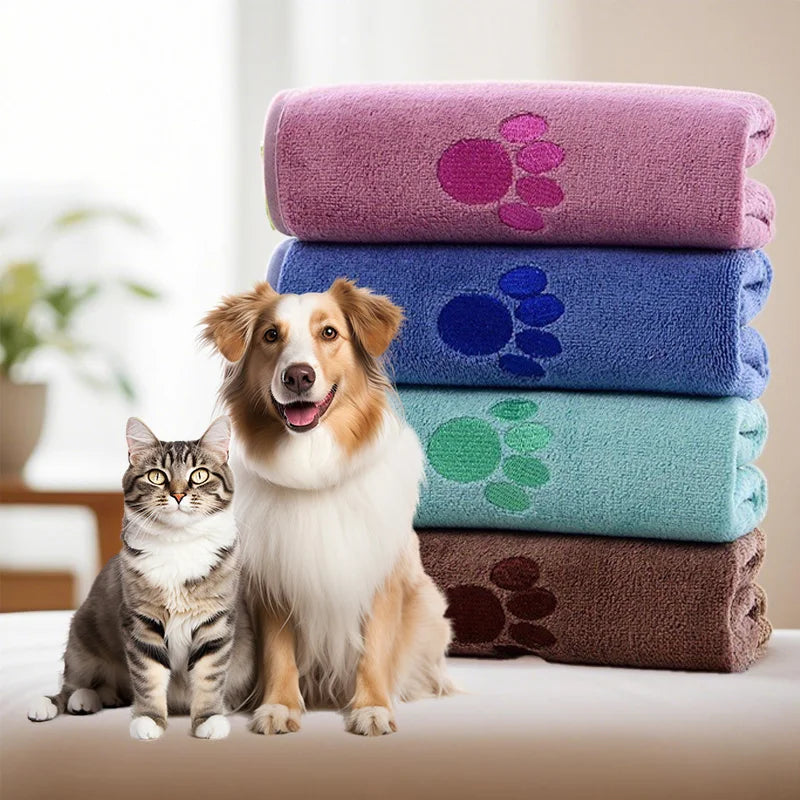 The Perfect Towel for All Pets! Ultra-Soft, Machine Washable & Durable. Makes Drying After Baths a Snug & Happy Moment.