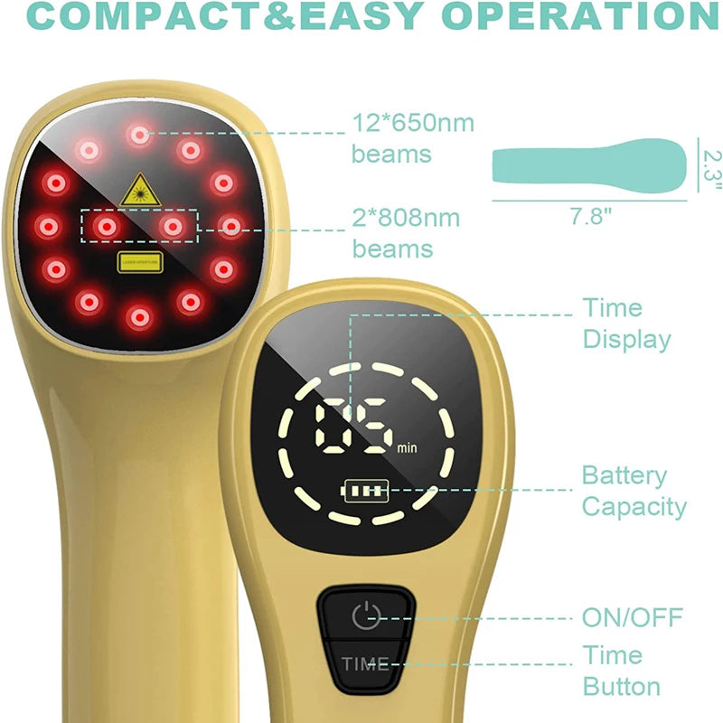 Cold Laser Therapy Vet Device for Pets 2x808nm Red Light Therapy