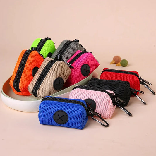 Dog Poop Bag Carrier Portable Pet Waste Bag Dispenser Luxury Stylish