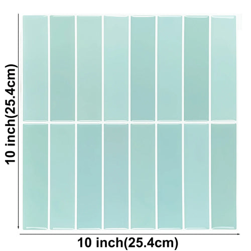 10 Sheets Peel and Stick Tiles 3D Waterproof Wall Tiles for Living