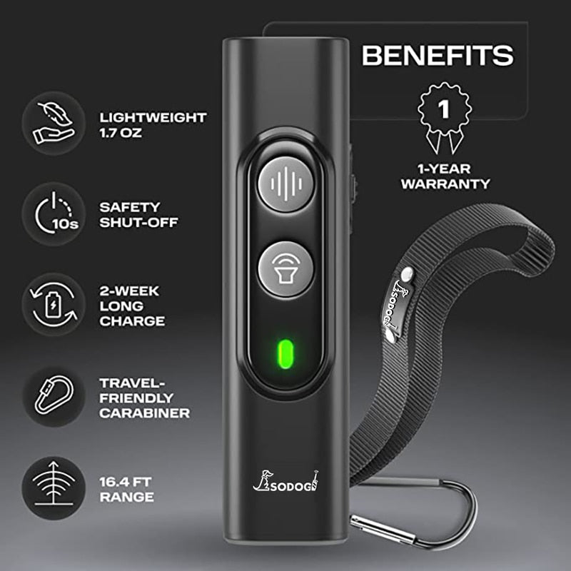 Abqp Ultrasonic Pet Dog Repeller Anti Barking Stop Bark Training
