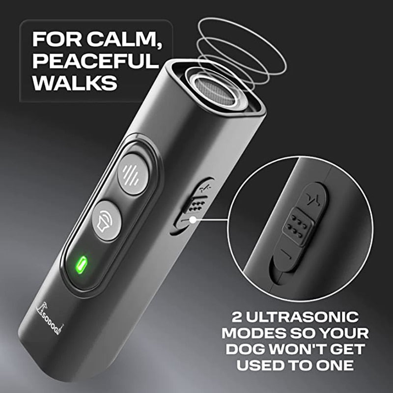 Abqp Ultrasonic Pet Dog Repeller Anti Barking Stop Bark Training
