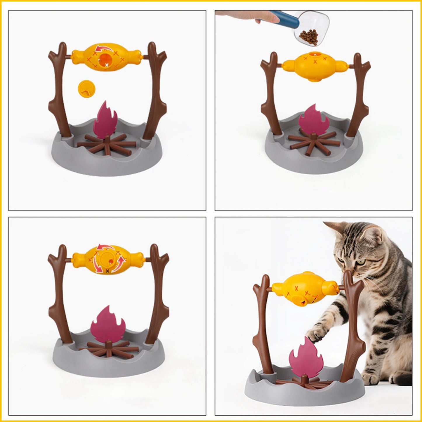 Creative Cats Slow Feeding Snack Toy Pet Interactive Food Feeding