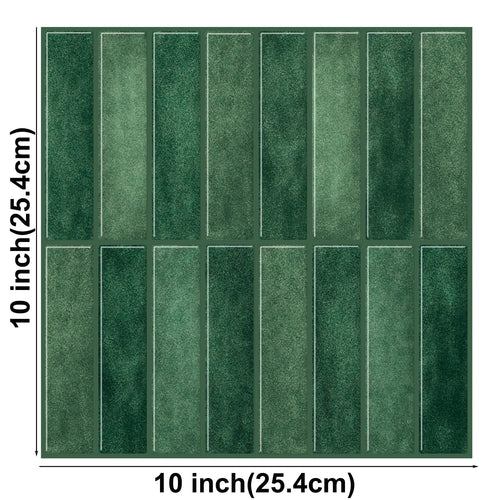 10 Sheets Peel and Stick Tiles 3D Waterproof Wall Tiles for Living